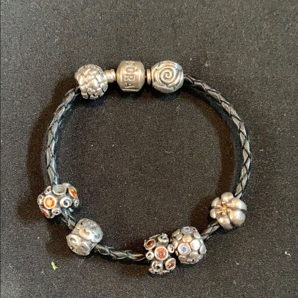 Authentic pandora bracelet with charms